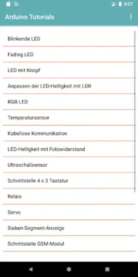 Arduino Tutorials android App screenshot 2